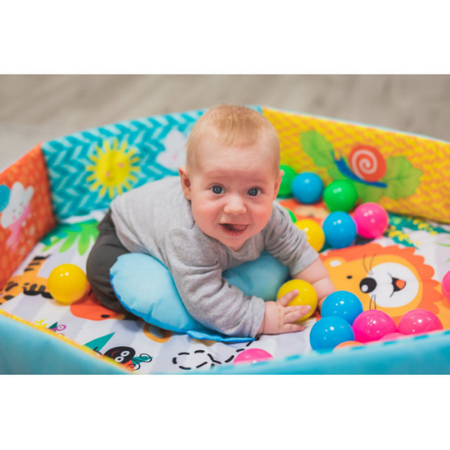 Covoras de joaca cu activitati Jungla, 120x120 cm, Fillikid 454264