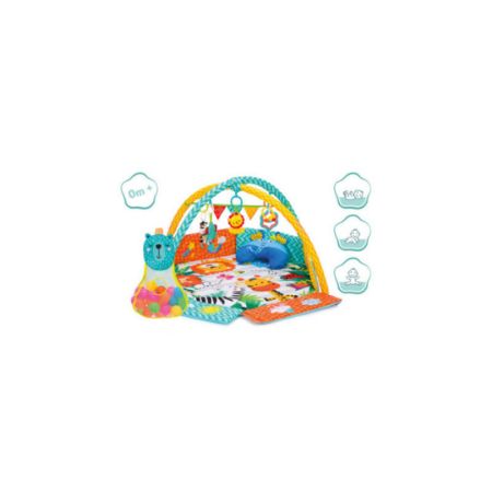 Covoras de joaca cu activitati Jungla, 120x120 cm, Fillikid 454266