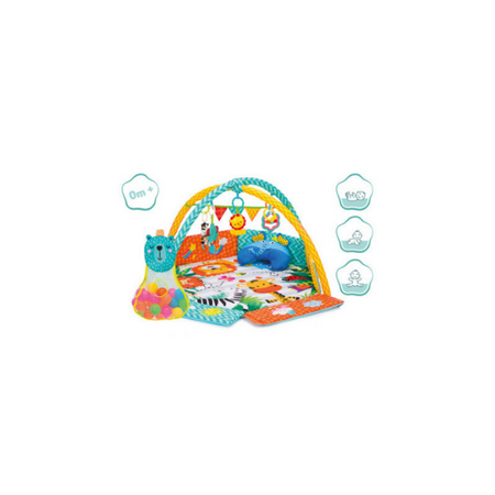 Covoras de joaca cu activitati Jungla, 120x120 cm, Fillikid 454266