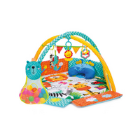 Covoras de joaca cu activitati Jungla, 120x120 cm, Fillikid