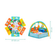 Covoras de joaca cu activitati Jungla, 120x120 cm, Fillikid 454260
