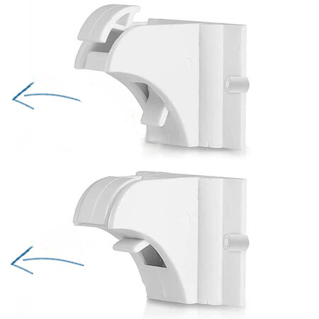 Set sistem de siguranta magnetic pentru usi, dulapuri si sertare, 4 bucati, Sipo 614631