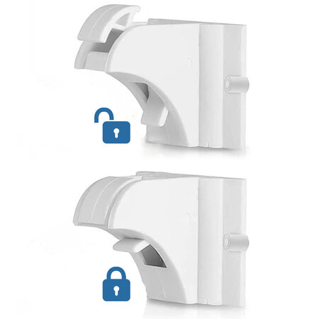 Set sistem de siguranta magnetic pentru usi, dulapuri si sertare, 4 bucati, Sipo 614625