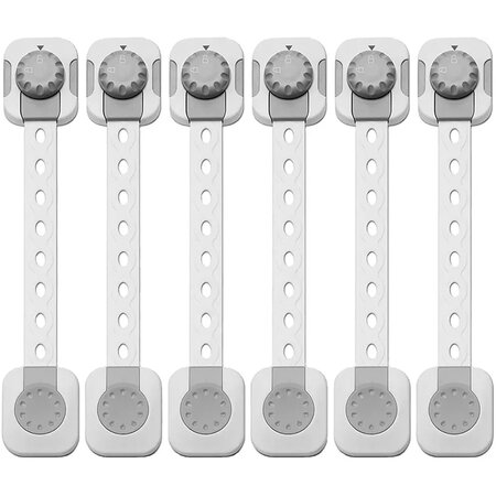 Set Inchizatoare multifunctionala pentru dulapuri si sertare cu functie de blocare inteligenta, 6 bucati, Sipo 614494