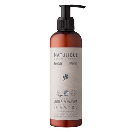 Sampon organic pentru parul cret si refacerea buclelor Curls & Waves, 250 ml, Natulique
