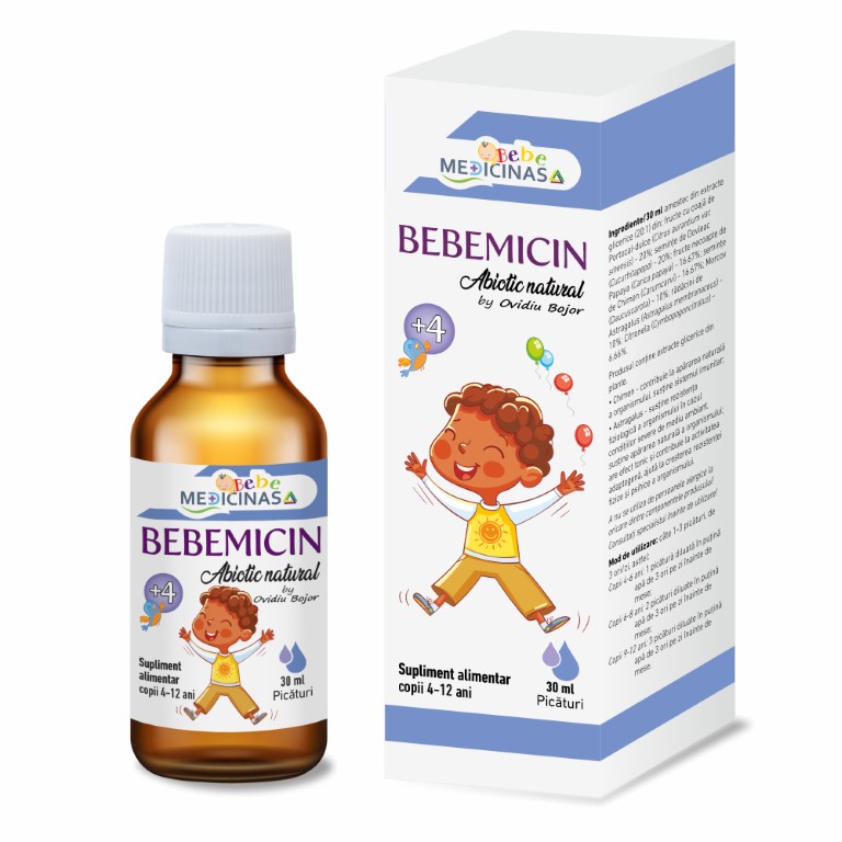 Bebemicin Abiotic natural, 4 ani+, 30 ml, Medicinas