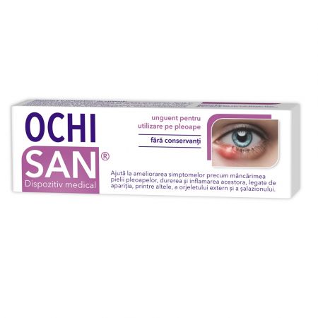 Unguent pleoape pentru urcior si chalazion OchiSan, 15 g, Zdrovit