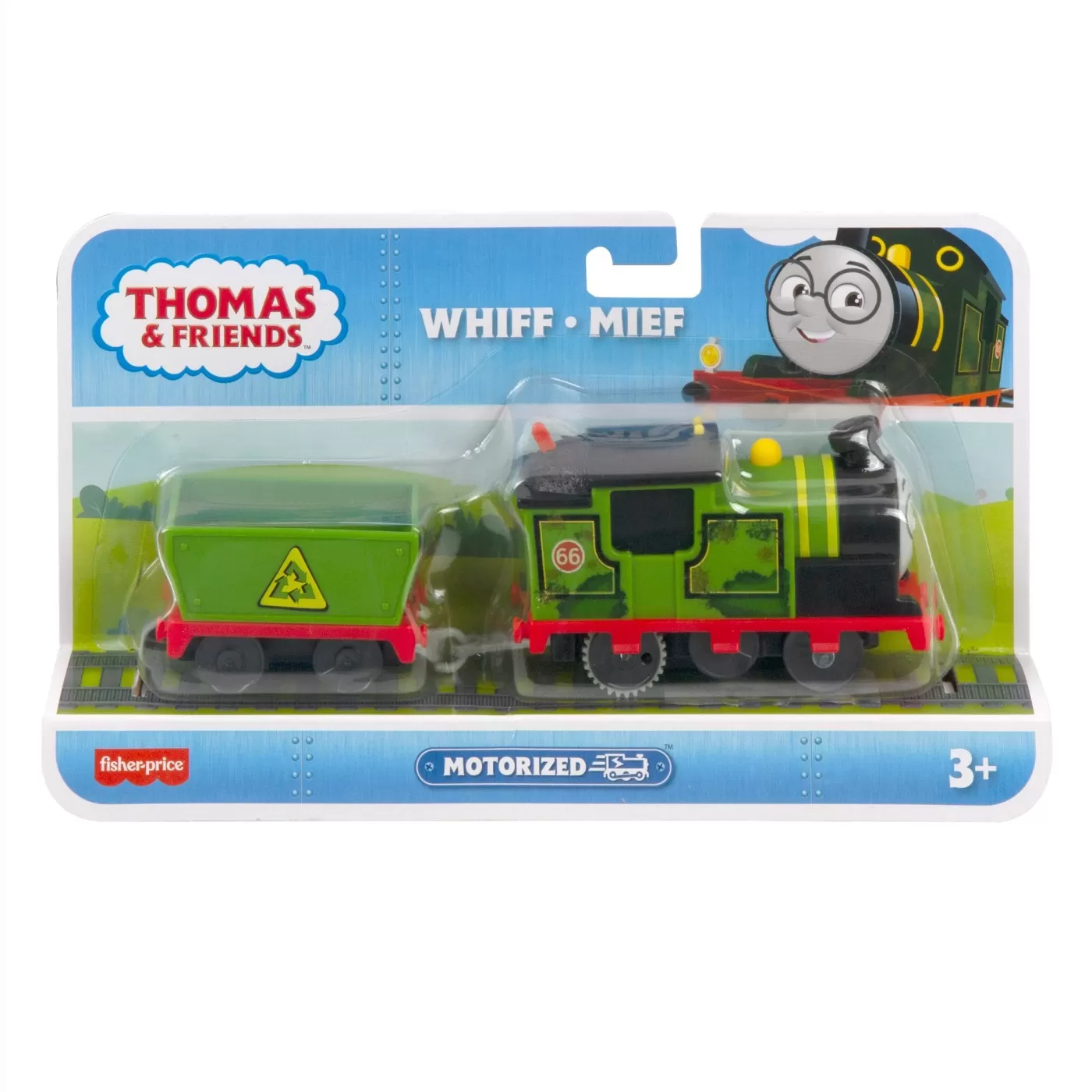 Locomotiva motorizata cu vagon Whiff, +3 ani, Thomas