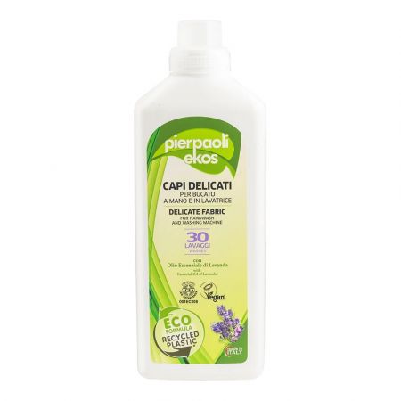 Detergent lichid Eco pentru rufe delicate, spalare manuala si automata, vegan Ekos, 1000 ml, Pierpaoli