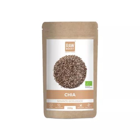RAWBOOST ECO CHIA SEMINTE CRUDE 200 GR