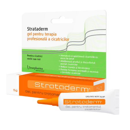 Gel profesional pentru terapia cicatricilor Strataderm, 5 g, Meditrina Pharmaceuticals