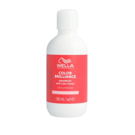 Sampon pentru par vopsit fin si normal pentru vacanta Invigo Color Brilliance Fine/Normal, 100 ml, Wella Professionals