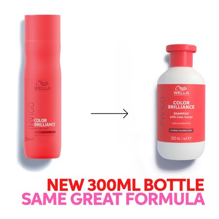 Sampon pentru par vopsit, cu fir gros Invigo Color Brilliance Coarse, 300 ml, Wella Professionals 583565