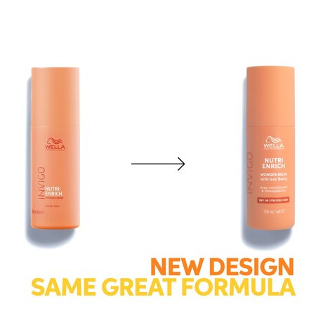 Balsam hidratant fara clatire pentru par uscat si deteriorat Invigo Nutri-Enrich Wonder Balm, 150 ml, Wella Professionals 583642