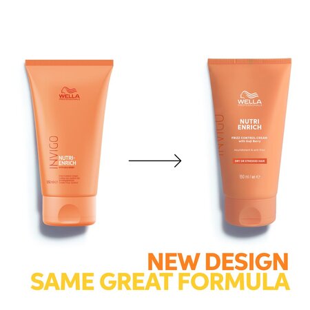 Crema hidratanta fara clatire pentru par uscat Invigo Nutri-Enrich Frizz Control, 150 ml, Wella Professionals 583681