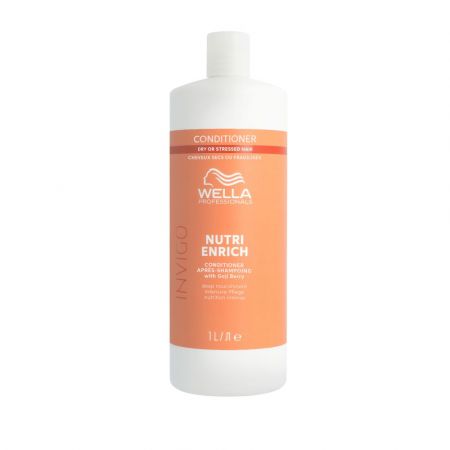 Balsam hidratant fara clatire pentru par uscat si deteriorat Invigo Nutri-Enrich Wonder Balm, 1000 ml, Wella Professionals