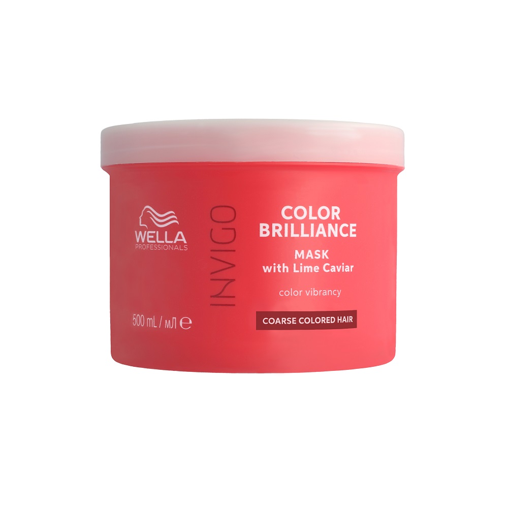 Masca pentru par vopsit, cu fir gros Invigo Color Brilliance Coarse, 500 ml, Wella Professionals