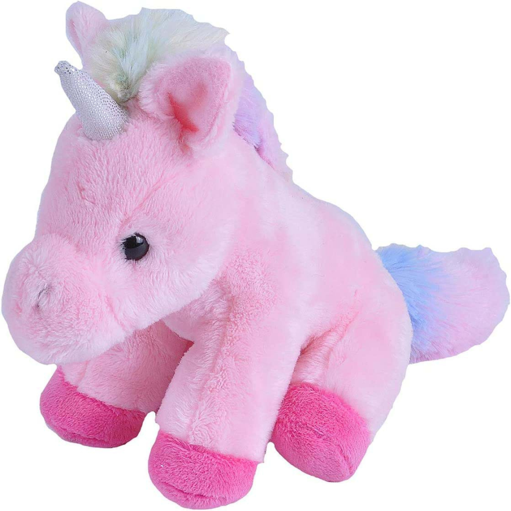 Jucarie din plus Unicorn Roz, 13 cm, Wild Republic