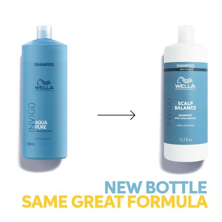 Sampon pentru curatare profunda scalp si par Invigo Scalp Balance Aqua Pure, 1000 ml, Wella Professionals 583999
