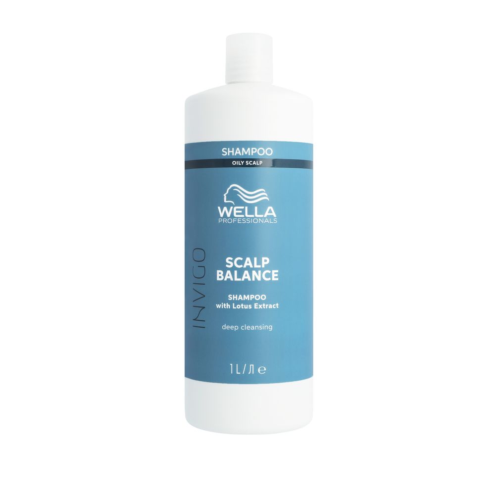 Sampon pentru curatare profunda scalp si par Invigo Scalp Balance Aqua Pure, 1000 ml, Wella Professionals