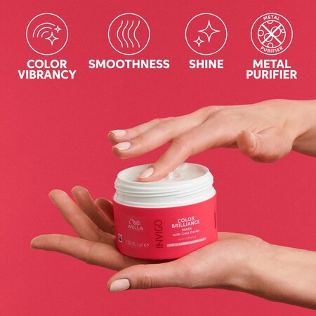 Masca pentru par vopsit fin si normal Invigo Color Brilliance, 500 ml, Wella Professionals 584125