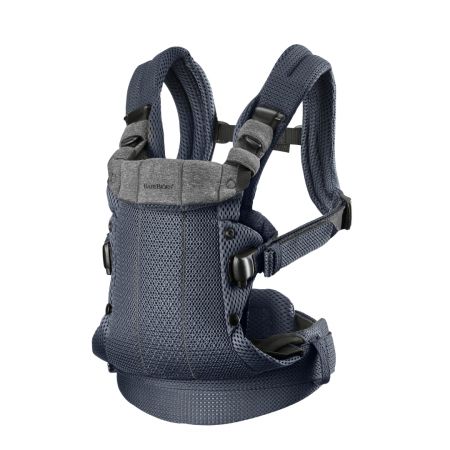 Marsupiu anatomic pentru copii Harmony, 3D Mesh, 0 - 3 ani, Anthracite, BabyBjorn