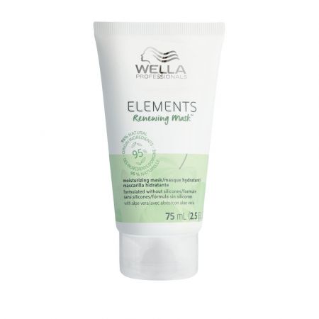 Masca de par vegana pentru toate tipurile de par Elements Renewing, 75 ml, Wella Professionals