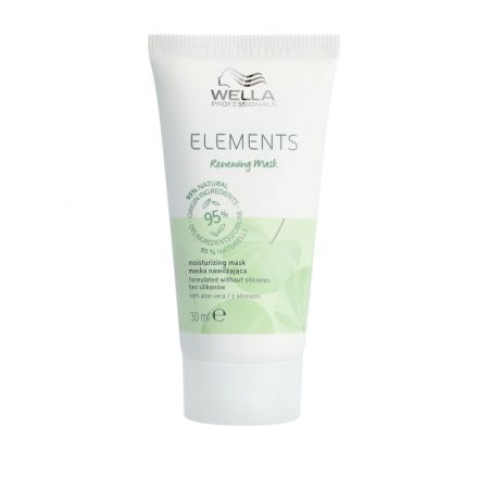 Masca de par vegana pentru toate tipurile de par Elements Renewing, 30 ml, Wella Professionals