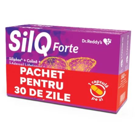 Pachet SilQ Forte, 15 + 15 capsule, Dr. Reddys