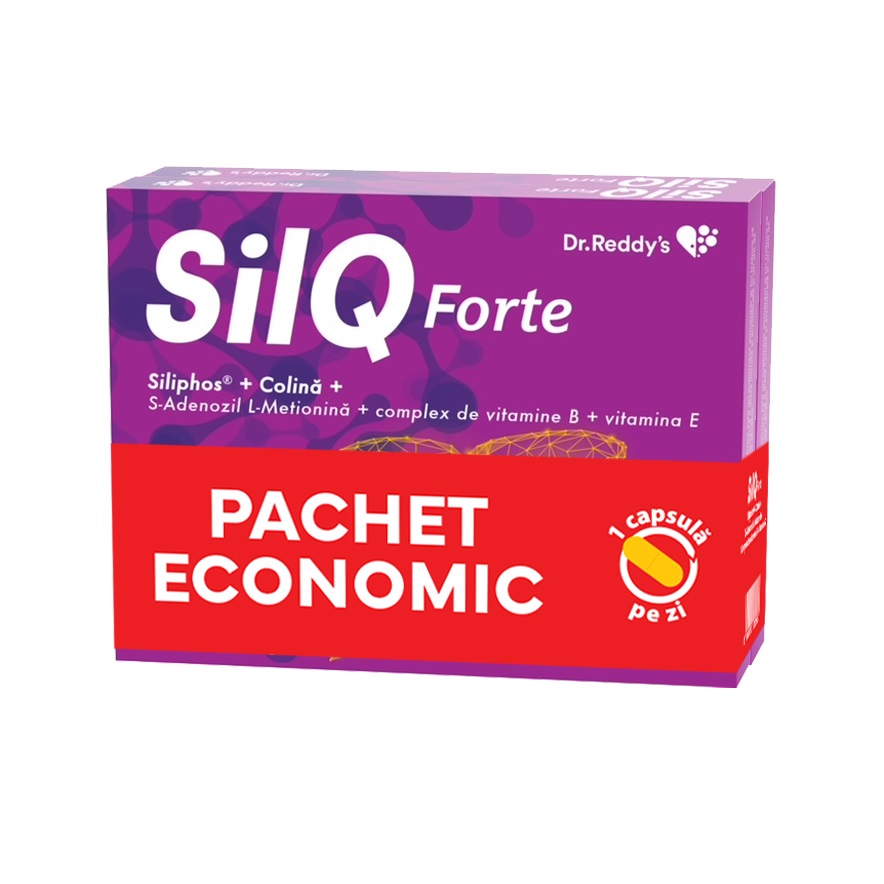 Pachet SilQ Forte, 15 + 15 capsule, Dr. Reddys