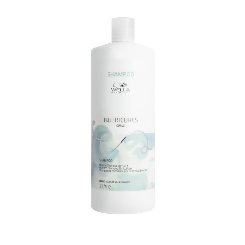 Sampon micelar pentru par cret Nutricurls Micellar Curls, 1000 ml, Wella Professionals