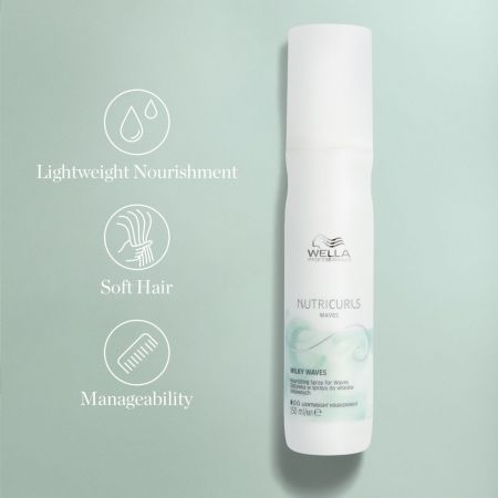 Spray pentru par ondulat Nutricurls Milky Waves, 150 ml, Wella Professionals 584337