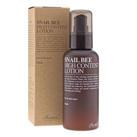 Lotiune hidratanta secretie de melc si venin de albina, 120 ml, Benton