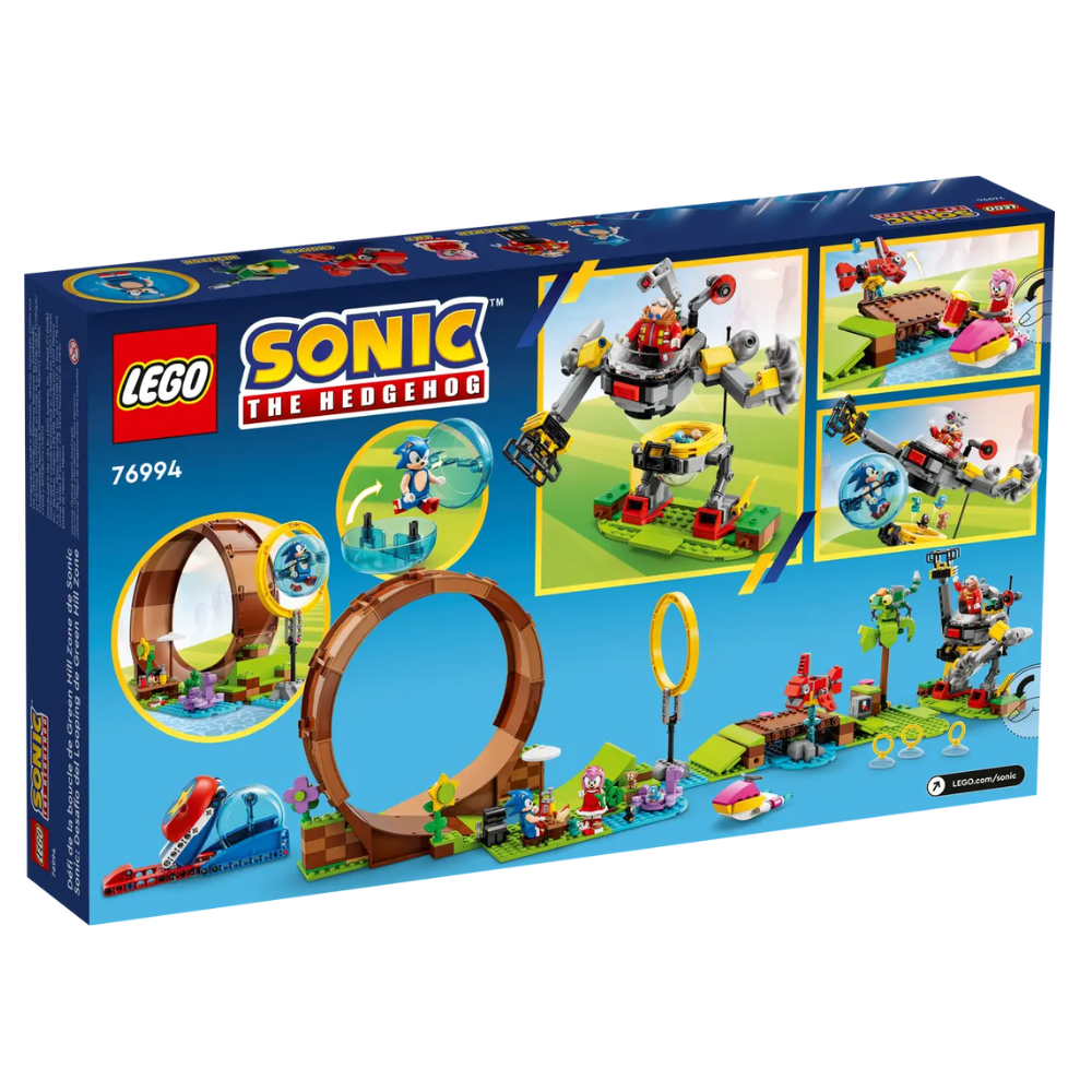 Provocarea cu bucla lui Sonic din zona Green Hill Lego Sonic, +8 ani, 76994, Lego