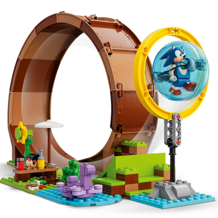 Provocarea cu bucla lui Sonic din zona Green Hill Lego Sonic, +8 ani, 76994, Lego 584560