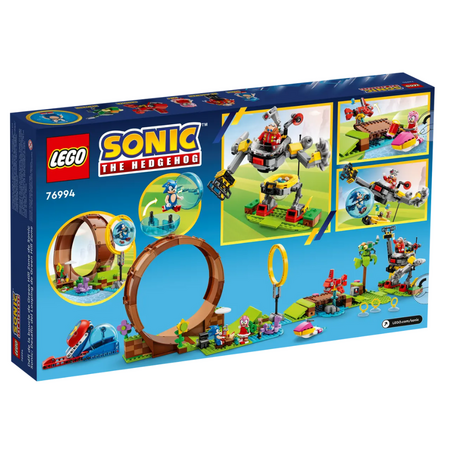 Provocarea cu bucla lui Sonic din zona Green Hill Lego Sonic