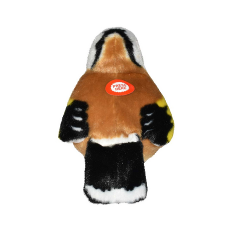 Jucarie de plus Pasare cu sunete, 17 cm, Sticlete, Wild Republic 584621