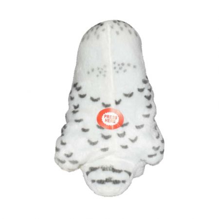Jucarie de plus Pasare cu sunete, 15 cm, Bufnita de zapada, Wild Republic 584703