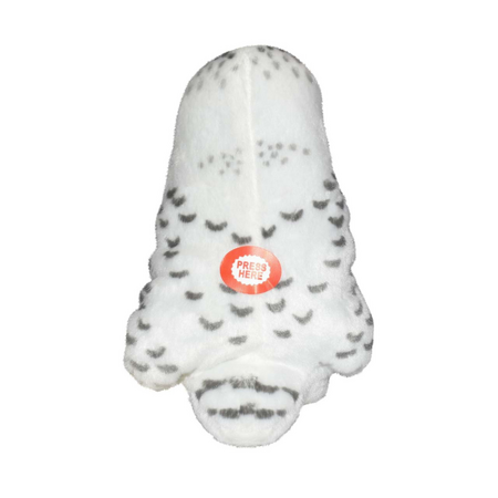 Jucarie de plus Pasare cu sunete, 15 cm, Bufnita de zapada, Wild Republic 584703