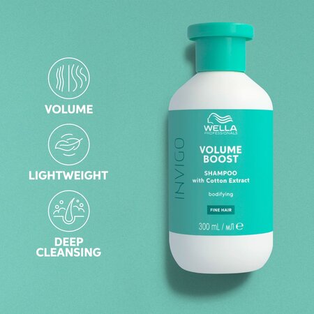 Sampon pentru par lipsit de volum Invigo Volume Boost, 300 ml, Wella Professionals 584820
