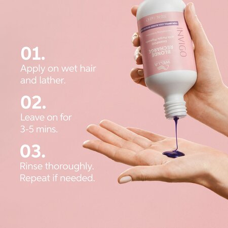 Sampon cu pigment violet pentru neutralizarea tonurilor de galben Invigo Blonde Recharge, 1000 ml, Wella Professionals 585222
