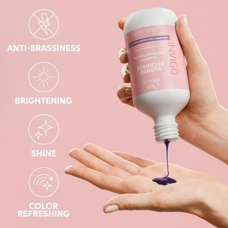 Sampon cu pigment violet pentru neutralizarea tonurilor de galben Invigo Blonde Recharge, 1000 ml, Wella Professionals 585223