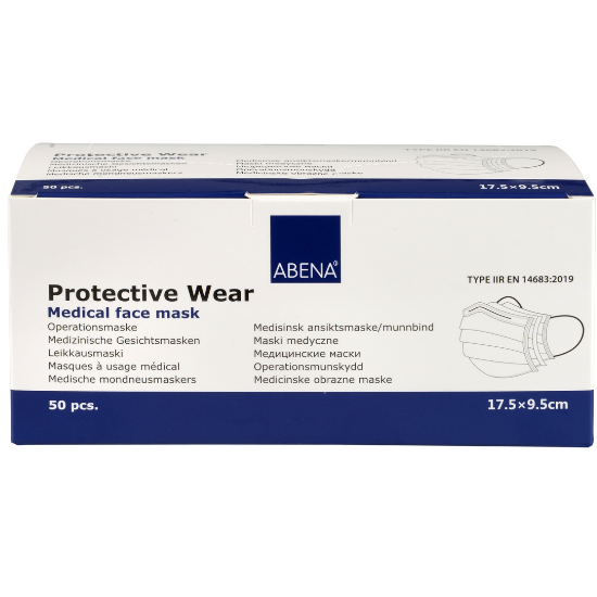 Masca medicala de protectie in 3 straturi, 50 buc, Abena