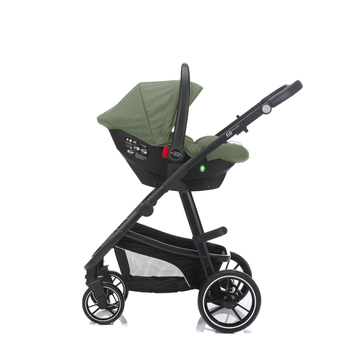 Carucior 3 in 1 Jaguar, Green Melange, Fillikid