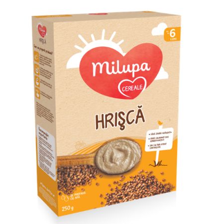 Cereale Hrisca, +6 luni, 250 g, Milupa 453119
