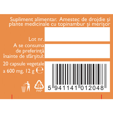 Probio Vital, 20 capsule vegetale, Fares 722036