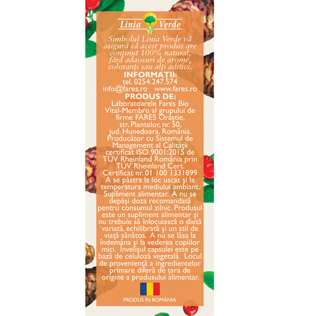 Probio Vital, 20 capsule vegetale, Fares 722035