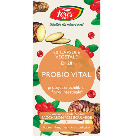 Probio Vital, 20 capsule vegetale, Fares 722037