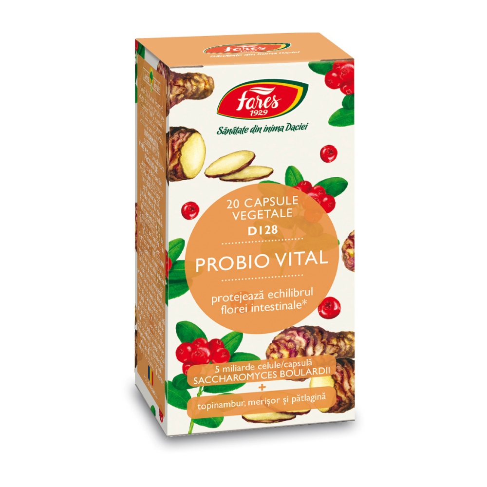 Probio Vital, 20 capsule vegetale, Fares