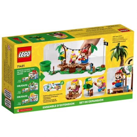 Set de extindere Concertul lui Dixie Kong in jungla, 7 ani+, 71421, Lego Super Mario 585555